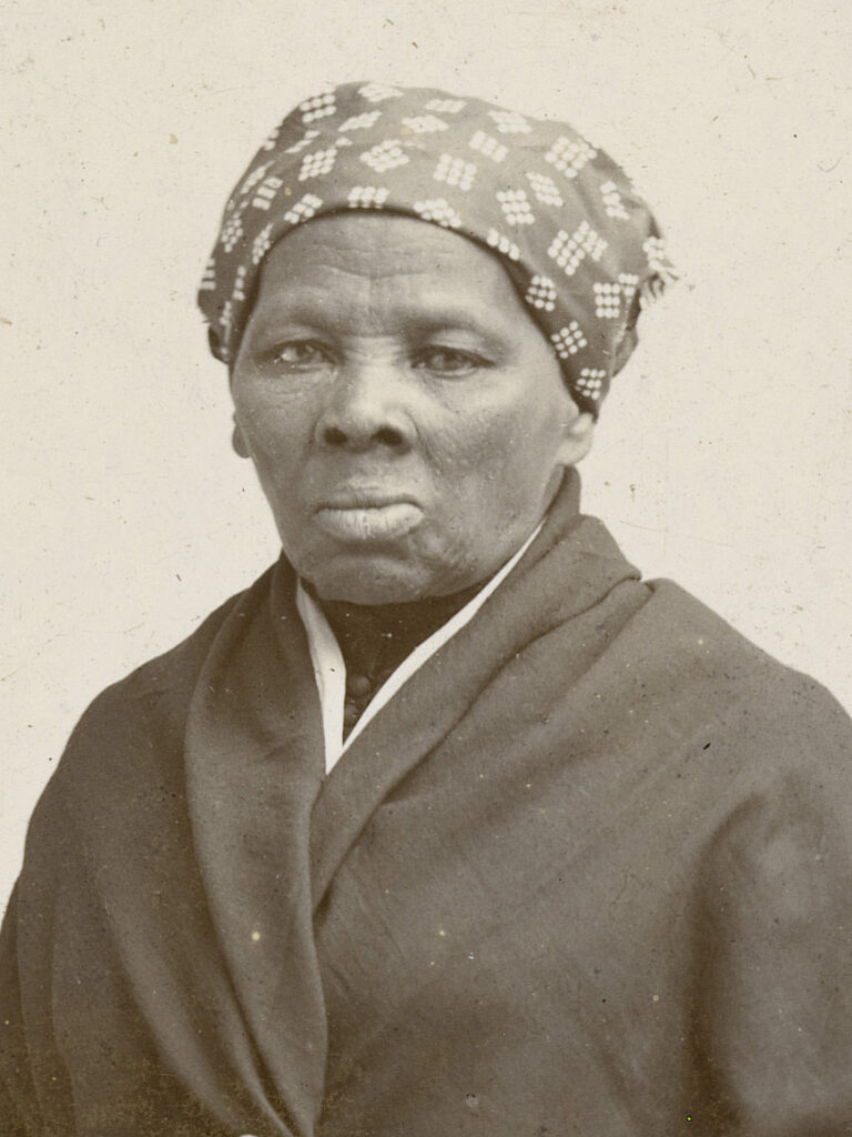 A photo of Harriet Tubman, an abolitionist and political activist, celebrated for her role in the Underground Railroad, helping enslaved people escape to freedom.