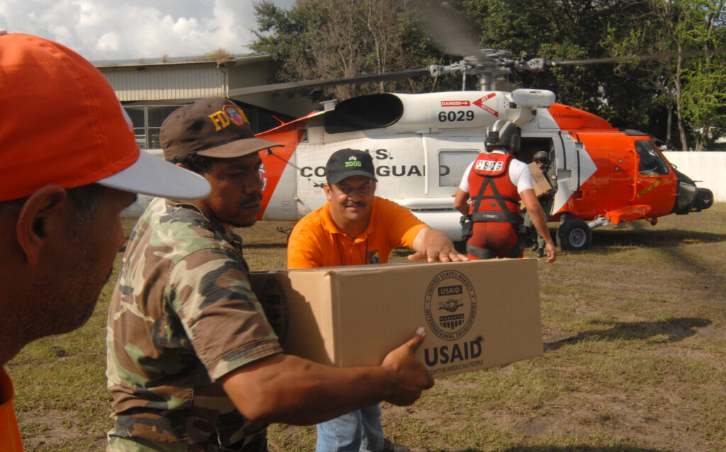 USAID delivering aid