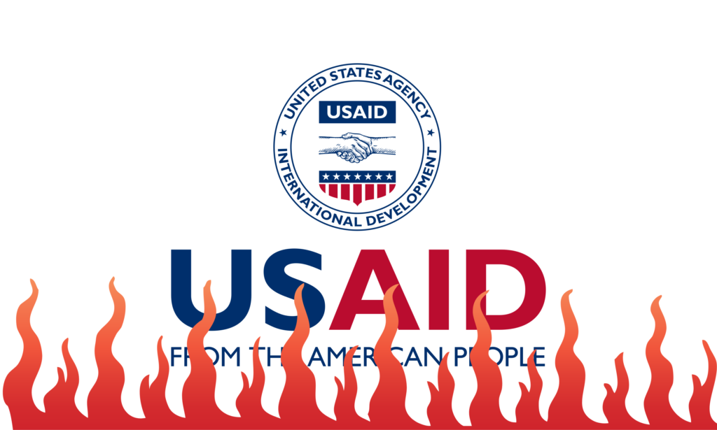 USAID logo representing Trump cuts